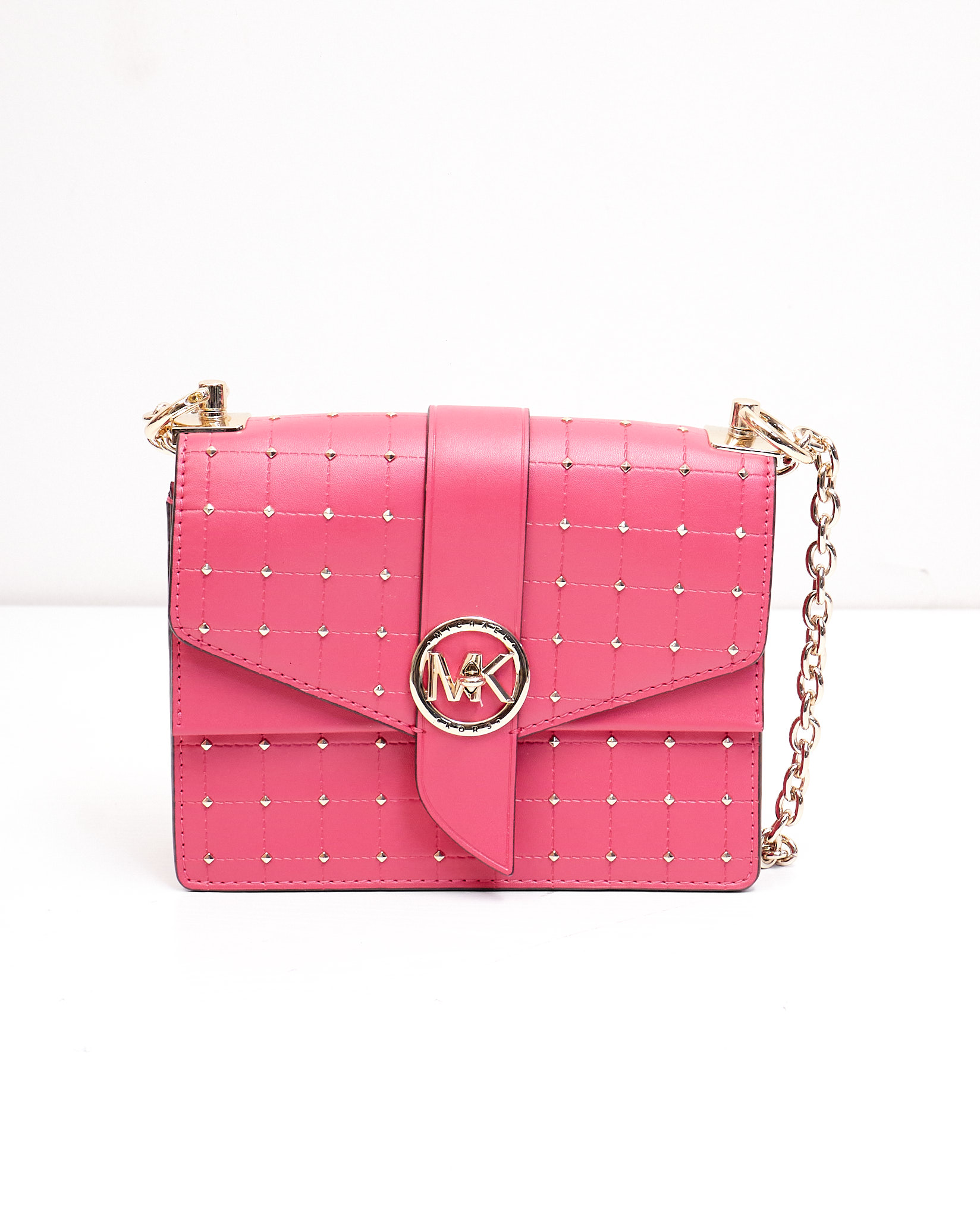 Buy Michael Kors Handbag MK Parker Leather Shoulder Bag With OG Box Dust  Bag & Shoulder Strap (Brown Flower - 162) (J457)