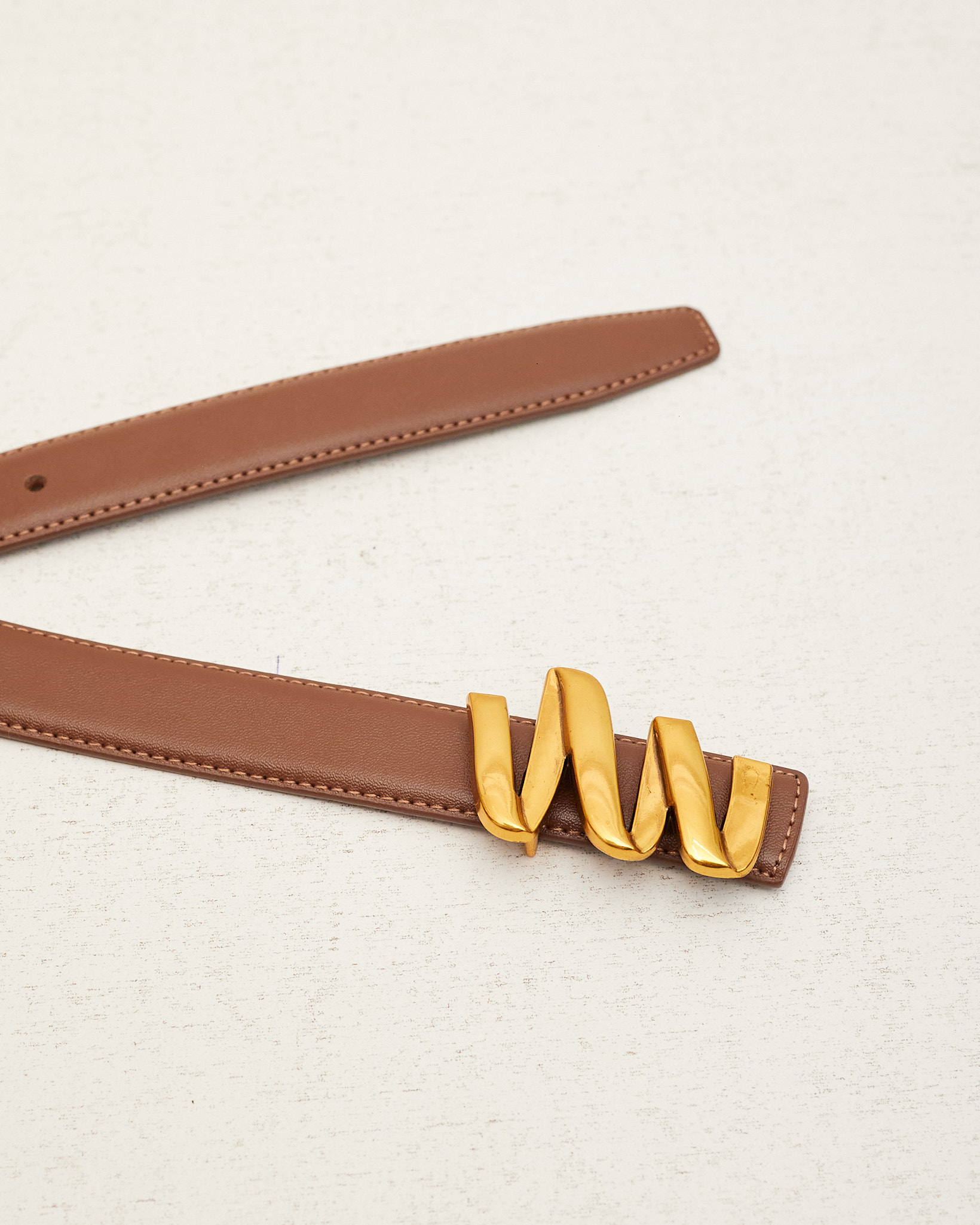 POG CHOCO FANCY ZIGZAG BUCKLE BELT Debrasgrace