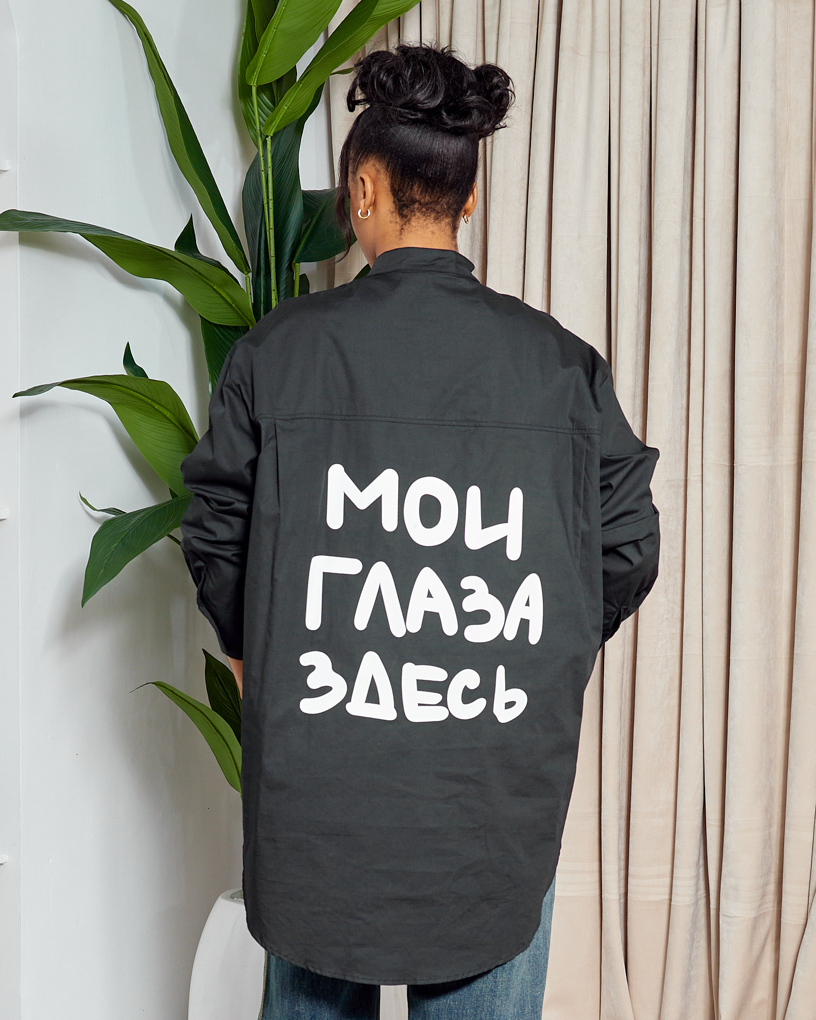 POG BLACK X WHITE ABSTRACT PAINT SHIRT DRESS - Debrasgrace