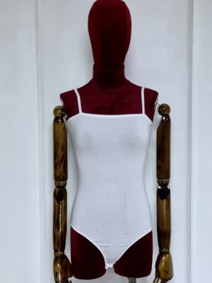 BOZZ WHITE CAMI BODYSUIT