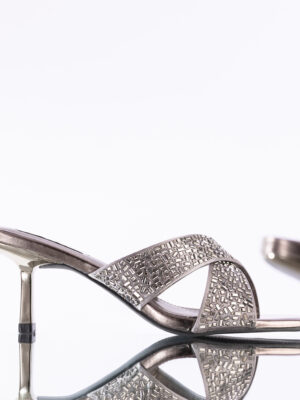 POG PEWTER DICED STONE CROSS MULES