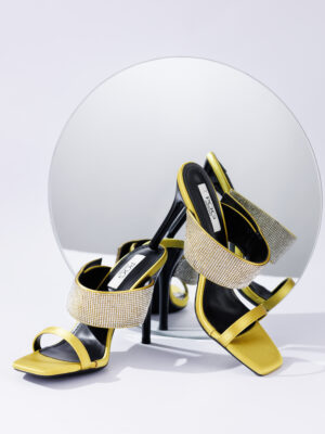 POG 566-17 LEMON DROP EMBELLISHED BAND HOLLYWOOD MULES