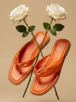 (2 FOR 40K) POG F230817-5 ORANGE SMOOTH THONG SLIPPERS