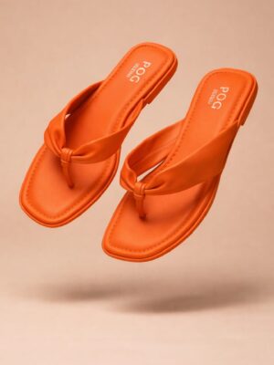 (2 FOR 40K) POG F230817-5 ORANGE SMOOTH THONG SLIPPERS