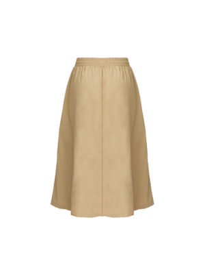MUIRICO STONE WITH BLUE DENIM DRAWSTRING SKIRT