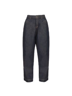CHYY 8352 DARK WASH RUCHED KNEE JEANS