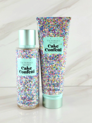 VICTORIA SECRET CAKE CONFETTI CREAM X BODY SPLASH GIFT SET