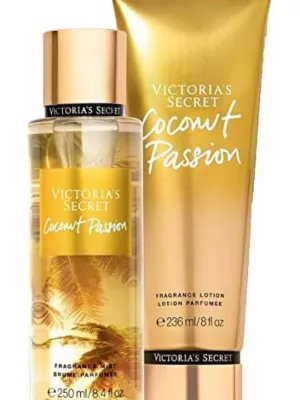 VICTORIA SECRET COCONUT PASSION CREAM X BODY SPLASH GIFT SET