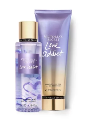 VICTORIA SECRET LOVE ADDICT CREAM X BODY SPLASH GIFT SET