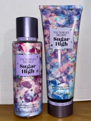 VICTORIA SECRET SUGAR HIGH CREAM X BODY SPLASH GIFT SET