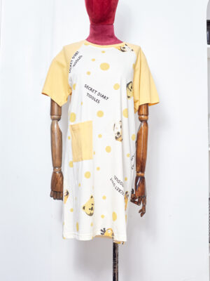 YELLOW DIARY TIDDLES NIGHTIE