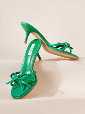 POG JOJ GREEN MULTISTRAP BOW MULES