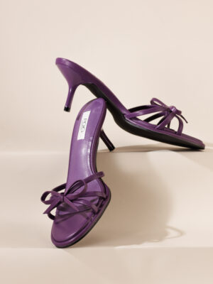 POG JOJ PURPLE MULTISTRAP BOW MULES