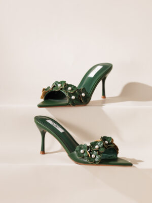 POG KHAKI 135-51 PEARLY BLOOM MULES