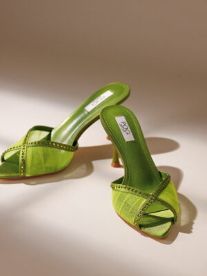 POG OLIVE MESH ISOTE MULES