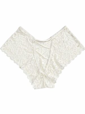 FASHION IVORY WOVEN BACK PANT