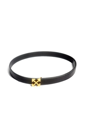 BLACK X GOLD BUCKLE WAIST BELT