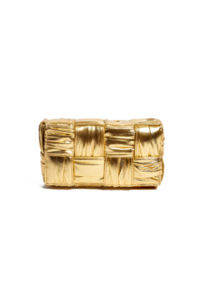 7191 GOLD WOVEN BOX PURSE