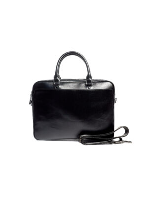 BALIK 96006 BLACK SMOOTH LEATHER LAPTOP BAG