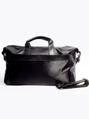 BALIK 96725 BLACK LUSH SILK PLUS LEATHER TRAVEL BAG