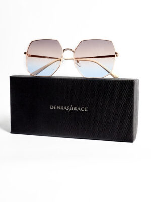 21805 IVORY FRONT FRAMES AND TENPLE TIPS AVIATOR SUNNIES