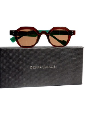 2002 GREEN COLOR BLOCK GEOMETRIC SUNNIES