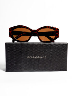 72308 COFFEE GEOMETRIC THREE DOTS TEMPLE SUNNIES