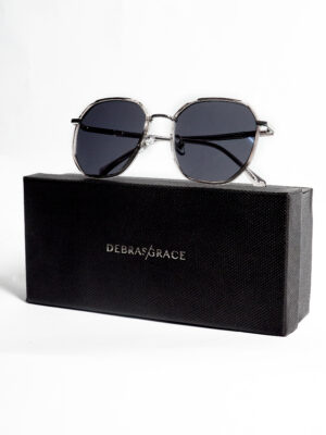 28072 SILVER FRONT FRAMES AND TEMPLE AVIATOR SUNNIES