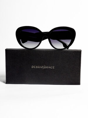 2320 BLACK FAT TEMPLE ROUND SUNNIES