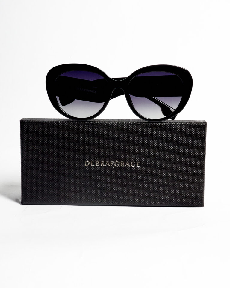 2320 BLACK FAT TEMPLE ROUND SUNNIES