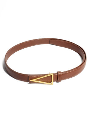 COFFEE 185 GOLD TRIANGLE BUCKLE WAIST BELT
