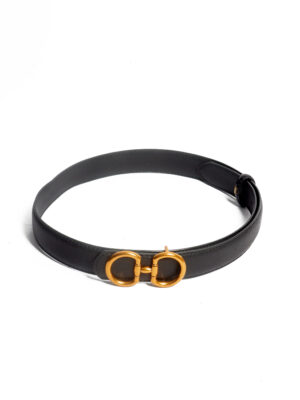 DG DOUBLE D BLACK 3CM WAIST BELT