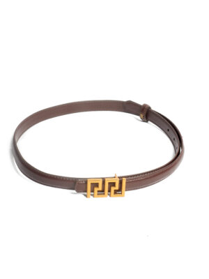 CHOCO PUZZLE GOLD BUCKLE 2CM BELT