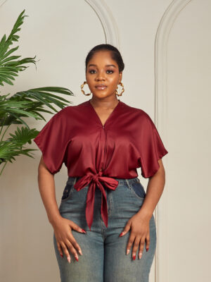 (2 FOR 40K) VOGUE JAM LUSH SILK WRAP TOP