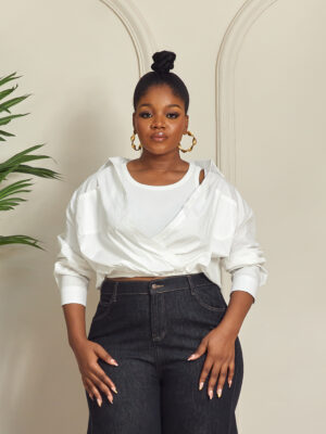 STUDIO WHITE 2 IN 1 CAMI IN SHIRT SET