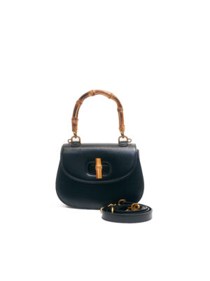BLACK BAMBOO HANDLE AND LOCK BAG
