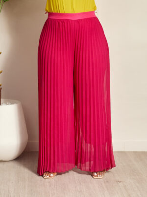 (2FOR50K) HULAMM MAGENTA CHIFFON PLEATED PANT