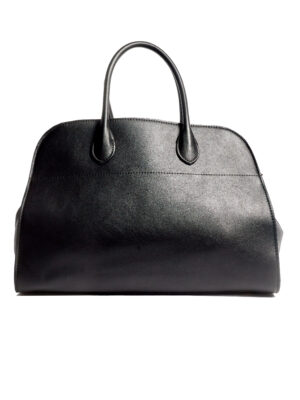 THE ROW BLACK OVERSIZED STRUCTURED BAG