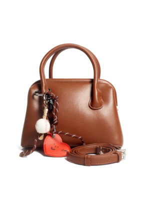 FASHION SPORT CHOCO PUFF SPORT CHARM ACCESSORY GRAB HANDLE TOTE