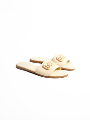 (2 FOR 70K) DKNY MILK ROUND TOE RECTA LOGO SLIPPERS