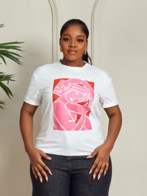 ZR IVORY RED X PINK GIRL TEE
