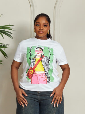 ZR IVORY GREEN SUNNIES GIRL TEE