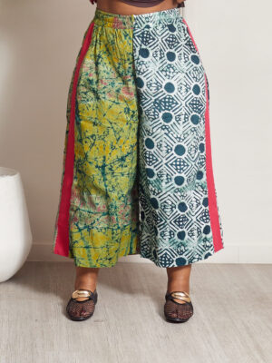 SASHES X HIDES ADIRE WITH MAGENTA ASOOKE CULOTTES