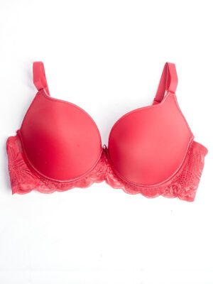 CHAN 2153 RED PADDED T-SHIRT BRA