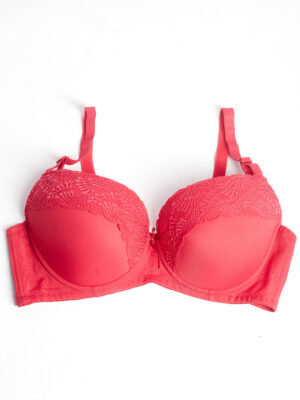 CHAN 5508 RED LACE EDGE BRA