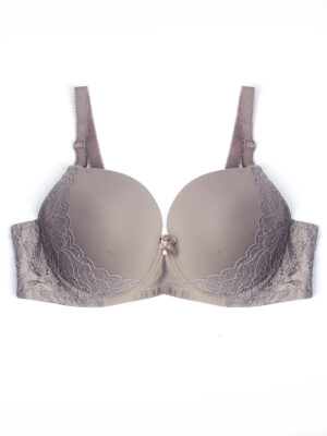 CHAN 7404 TAUPE SIDE LACE TEE SHIRT BRA