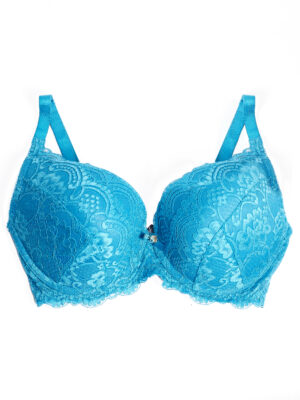 NEXT TURQUOISE LACE PADDED BRA
