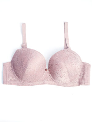 YUAN 6613 MAUVE ALL LACE BRA