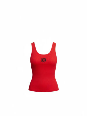 RED RIB BONE BLACK EWEOL TANK TOP