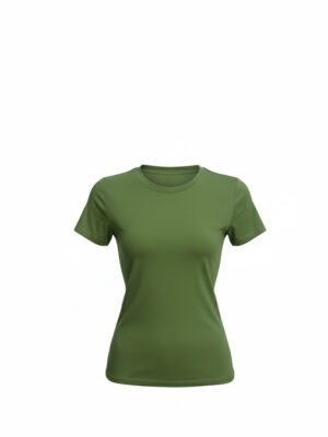 ZIH OLIVE ROUND NECK TEE